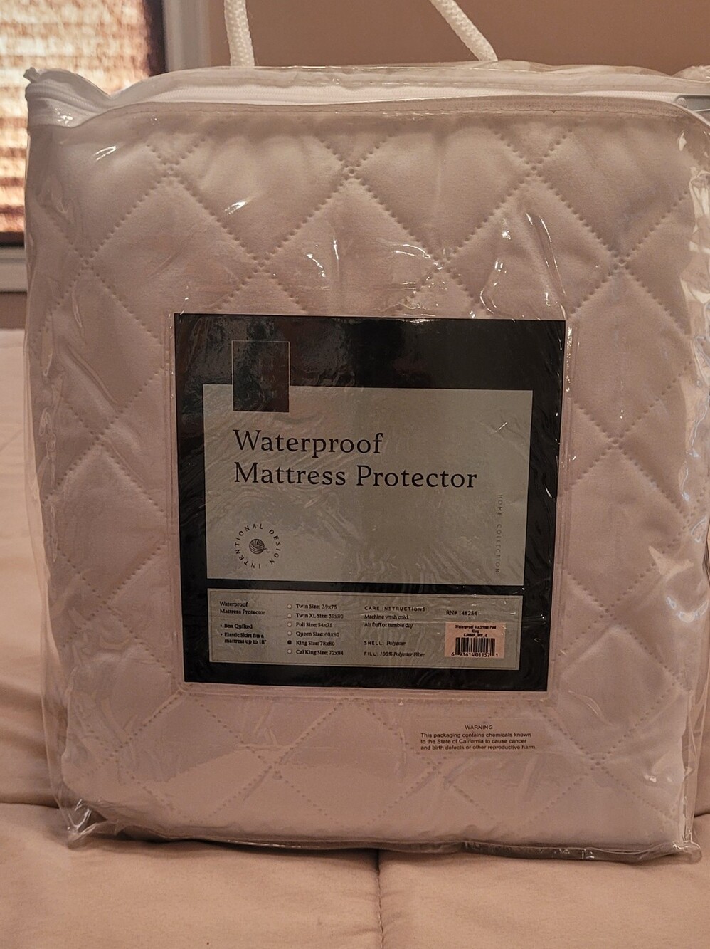 Ella Jayne Waterproof Mattress Protector - King White